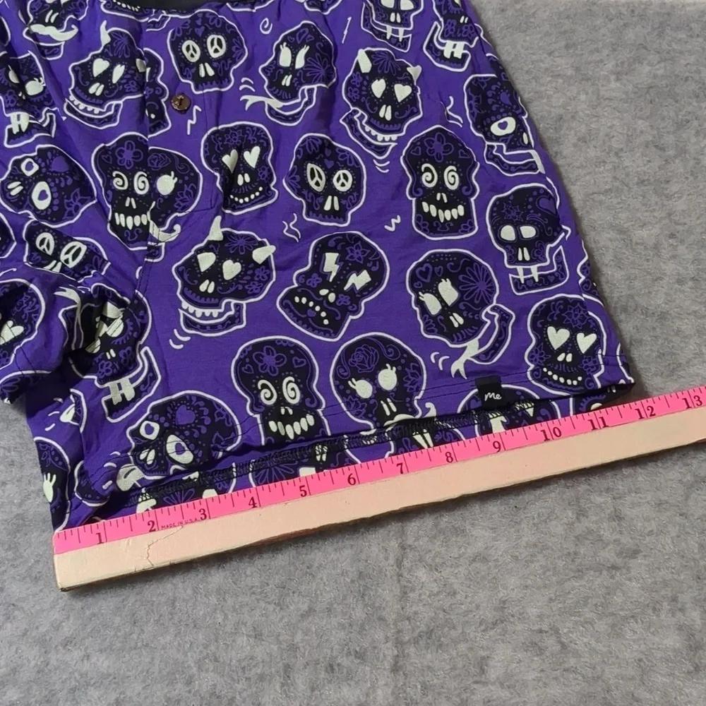 NWOT MeUndies Glow in the Dark Skull Men's Button Boxers Medium